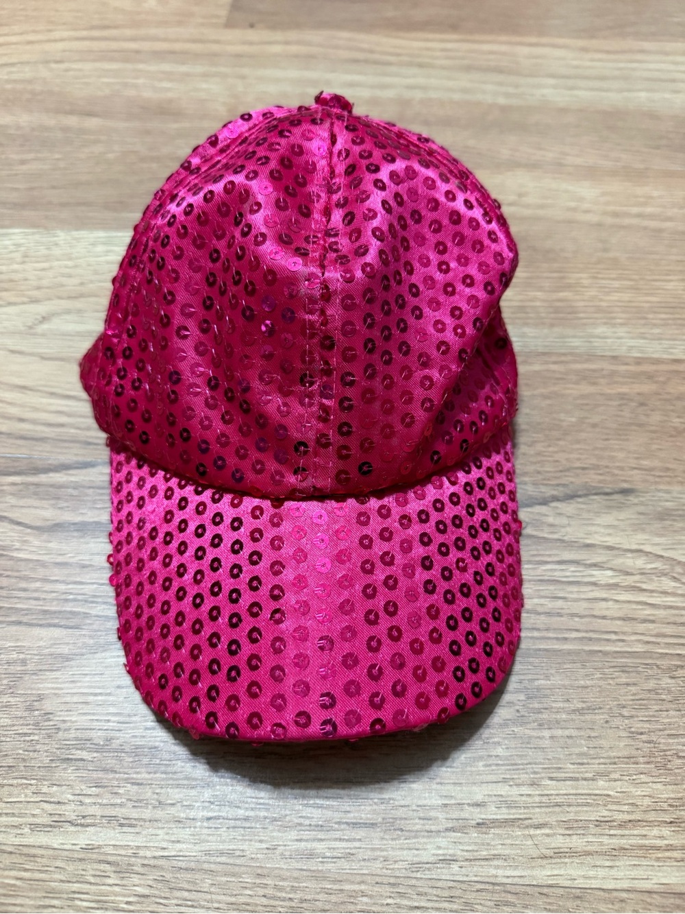 Kids Pink Sequin Baseball Cap